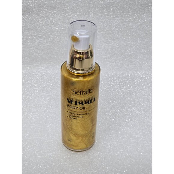 Sefralls Shimmer Body Oil 2.8 Oz 80Ml Body Luminizer Glistening Glow Moisturizer - Picture 1 of 1